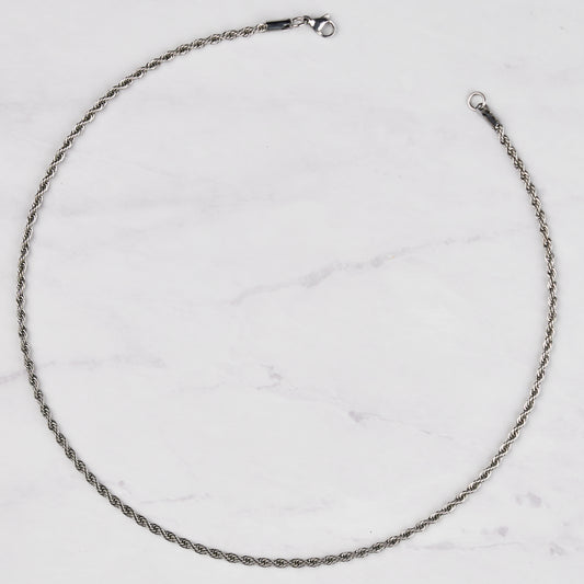 Harrington Necklace in White Gold - 3mm