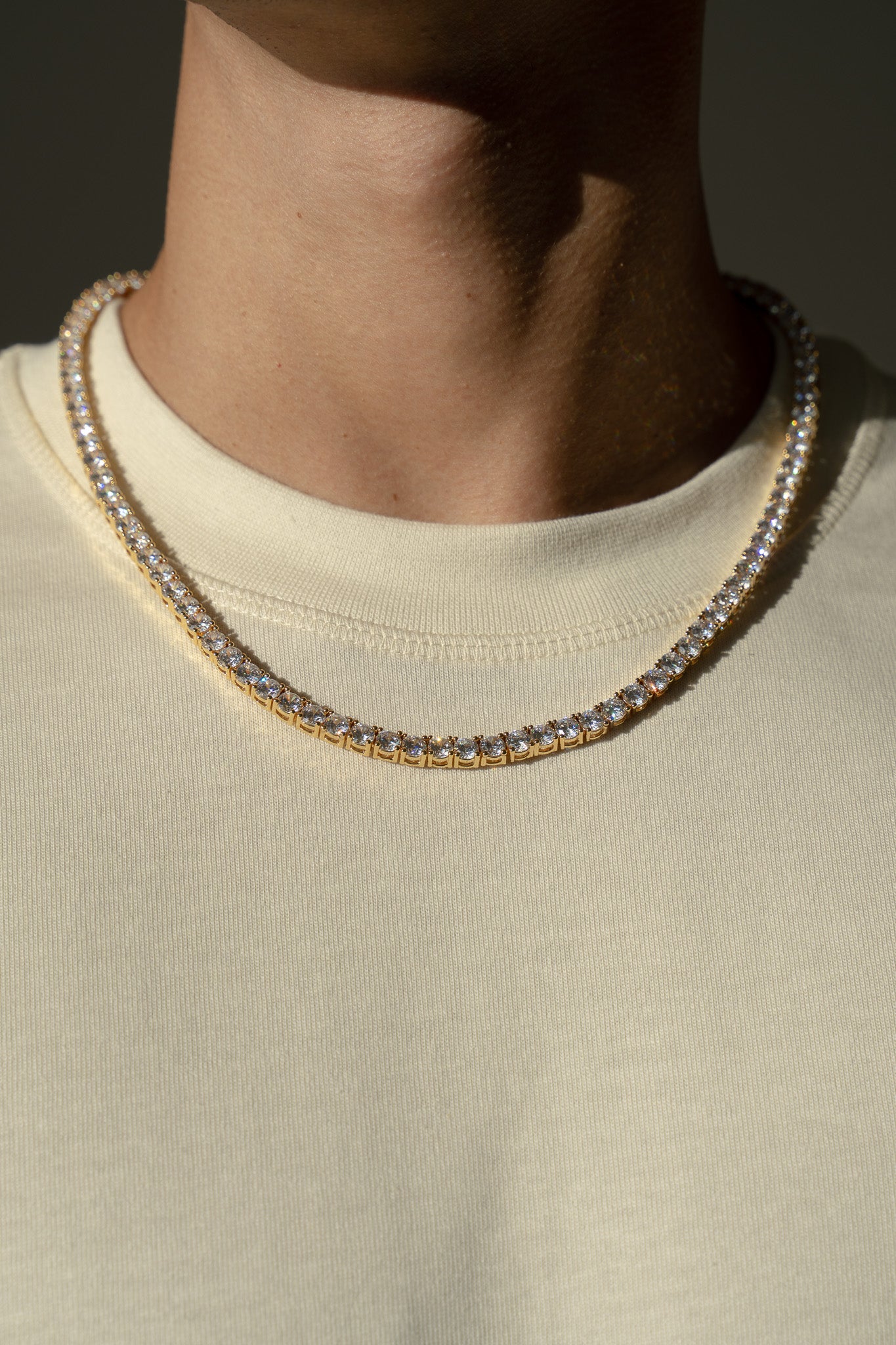 Heirloom Tennis Necklace in Gold - 5mm