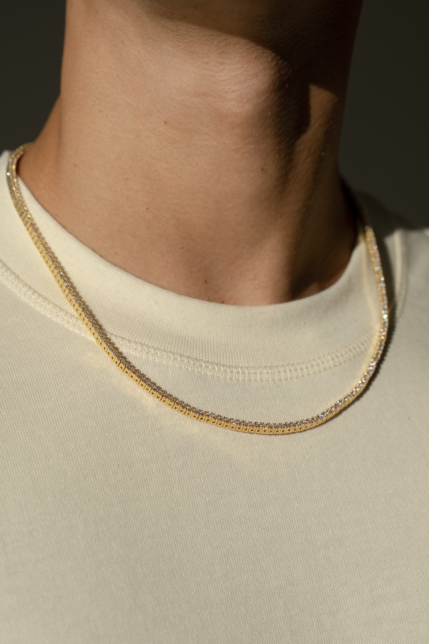 Heirloom Tennis Necklace in Gold - 2mm