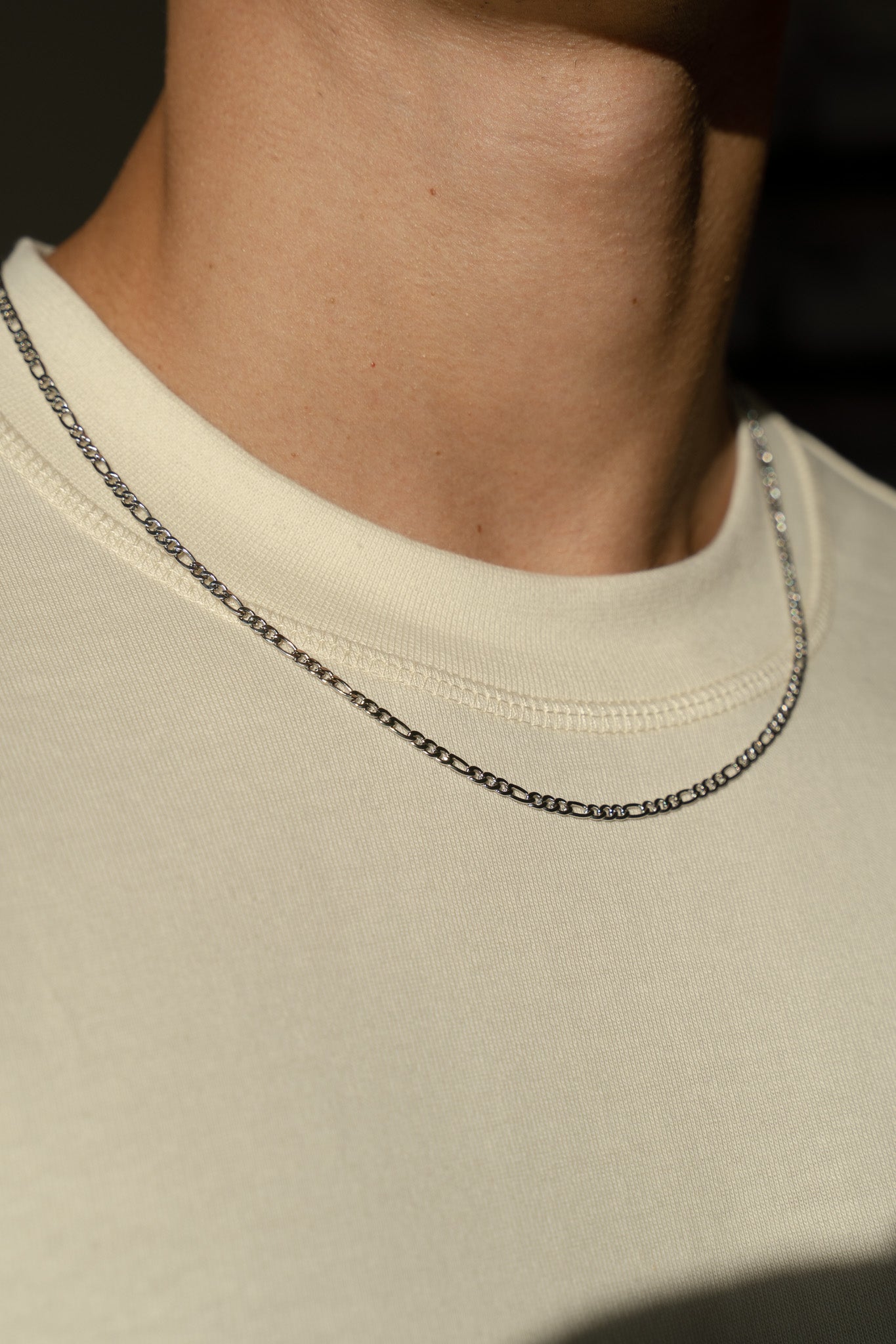 Alexander Necklace in White Gold - 3mm