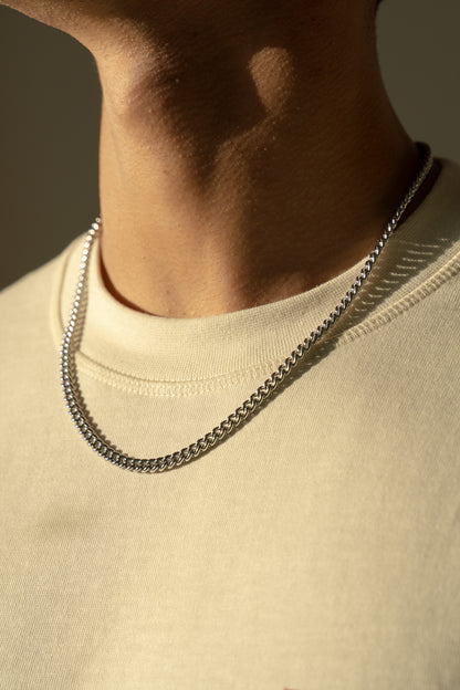 Cuban Chain in White Gold - 5mm